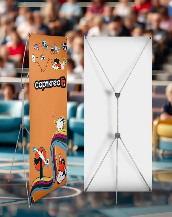 Udendørs X Banner med påfyldningsfod