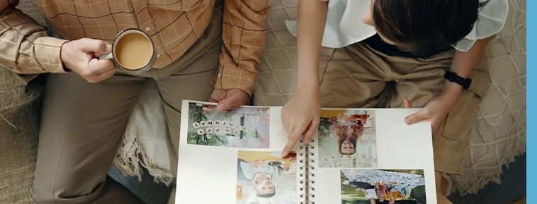 Fotoalbum med spiralryg