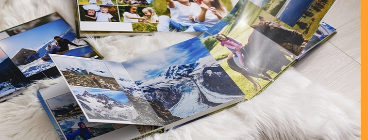 Fotoalbum med blødt omslag