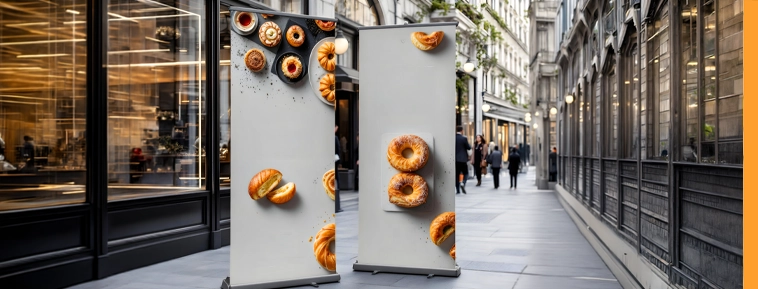 Dobbeltsidet Roll up